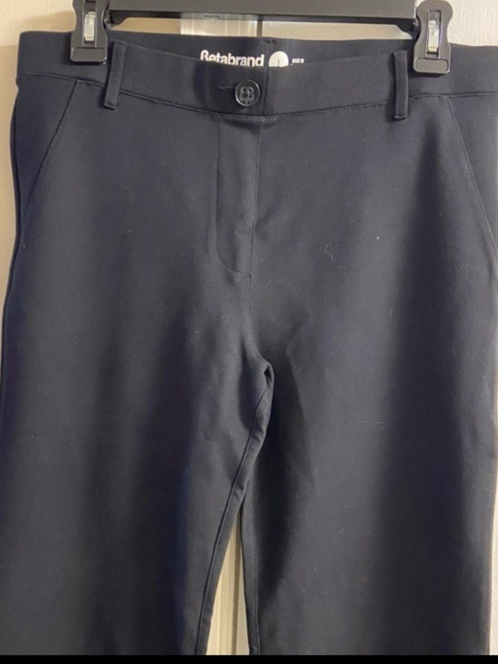 Betabrand Black Bootcut Pants pull on Large - Picture 5 of 7